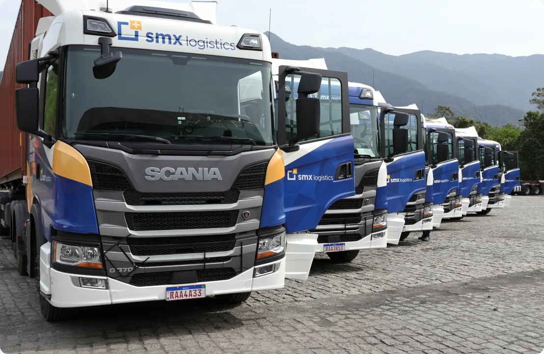 Frota rodoviária da SMX Logistics